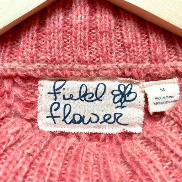 Anthropologie Field Flower Waffle Stitch Sweater - Picture 3 of 5